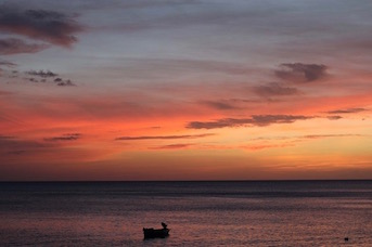 Coucher de soleil en Guadeloupe